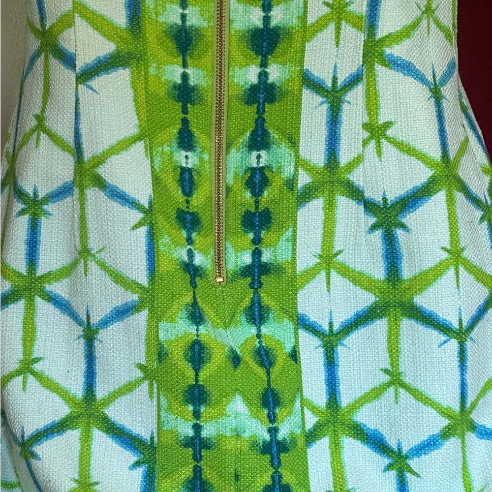 Just...Taylor Green Geometric Sleeveless Mini Dress - Picture 2 of 8